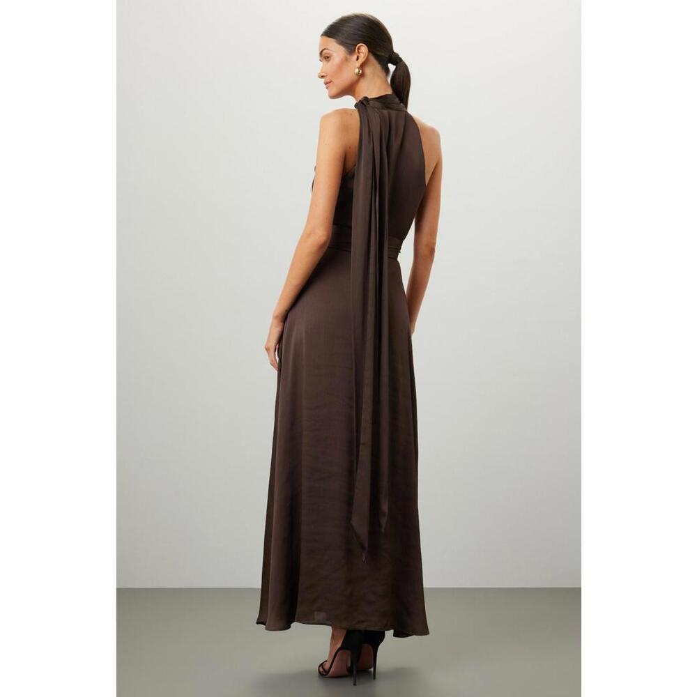Sachin & Babi Kayla Gown Size 2 Brown - Picture 2 of 7